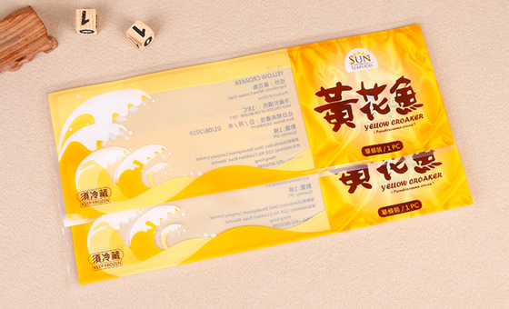 Fish food grade packaging bags , Fruits and Vegetable freezer pouches